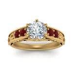 Load image into Gallery viewer, Beautiful Filigree 6 Prong Diamond Ring
