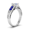 Load image into Gallery viewer, beautiful-filigree-6-prong-diamond-engagement-ring-with-sapphire-in-white-gold-FD9143RORGSABLANGLE2-NL-WG.jpg?v=1759984480