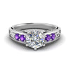 Load image into Gallery viewer, beautiful-filigree-6-prong-diamond-engagement-ring-with-violet-topaz-in-white-gold-FD9143RORGVITO-NL-WG.jpg?v=1758601355