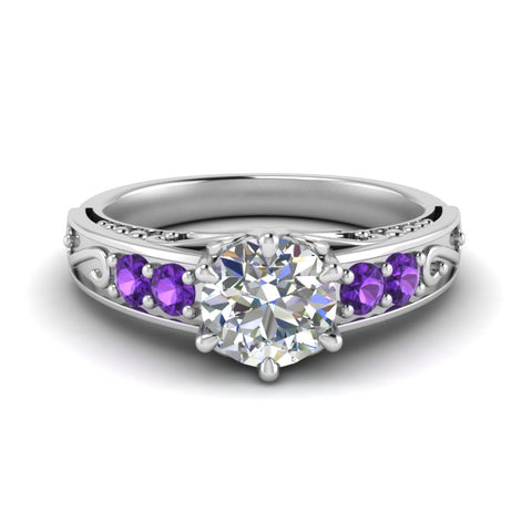 beautiful-filigree-6-prong-diamond-engagement-ring-with-violet-topaz-in-white-gold-FD9143RORGVITO-NL-WG.jpg?v=1758601355