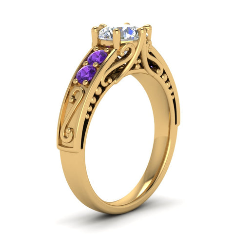 beautiful-filigree-6-prong-diamond-engagement-ring-with-violet-topaz-in-yellow-gold-FD9143RORGVITOANGLE2-NL-YG.jpg?v=1759984480