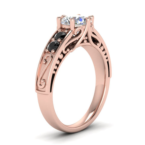 beautiful-filigree-6-prong-engagement-ring-with-black-diamond-in-rose-gold-FD9143RORGBLACKANGLE2-NL-RG.jpg?v=1759925722