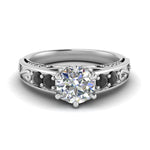 Load image into Gallery viewer, Beautiful Filigree 6 Prong Diamond Ring
