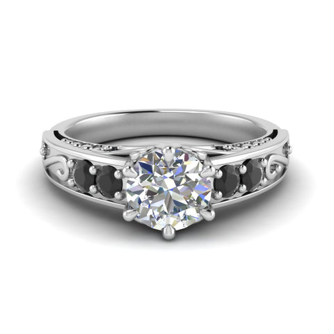 beautiful-filigree-6-prong-engagement-ring-with-black-diamond-in-white-gold-FD9143RORGBLACK-NL-WG.jpg?v=1758601355