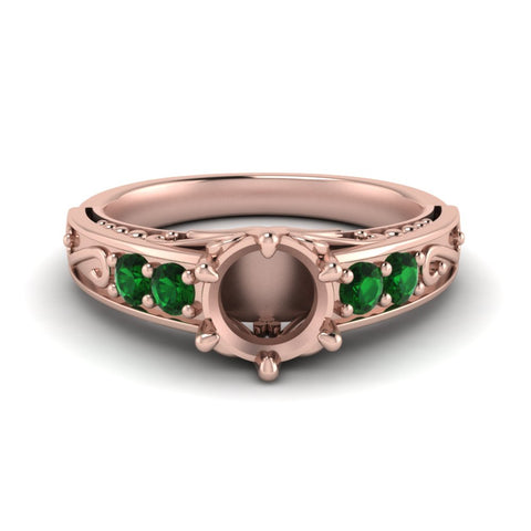 beautiful-filigree-6-prong-semi-mount-diamond-engagement-ring-with-emerald-in-rose-gold-FD9143SMRGEMGR-NL-RG.jpg?v=1759983000