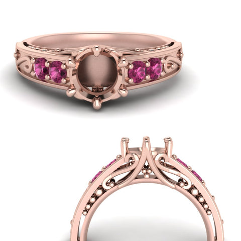 beautiful-filigree-6-prong-semi-mount-diamond-engagement-ring-with-pink-sapphire-in-rose-gold-FD9143SMRGSADRPIANGLE3-NL-RG.jpg?v=1759983000