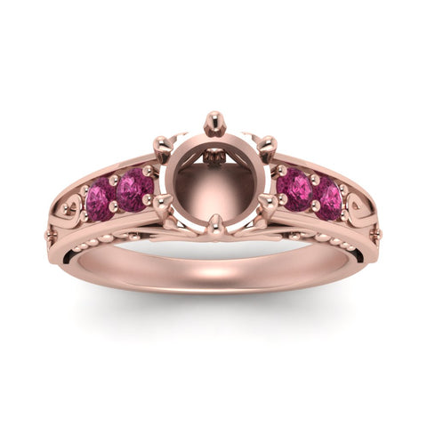 beautiful-filigree-6-prong-semi-mount-diamond-engagement-ring-with-pink-sapphire-in-rose-gold-FD9143SMRGSADRPIANGLE5-NL-RG.jpg?v=1759983000