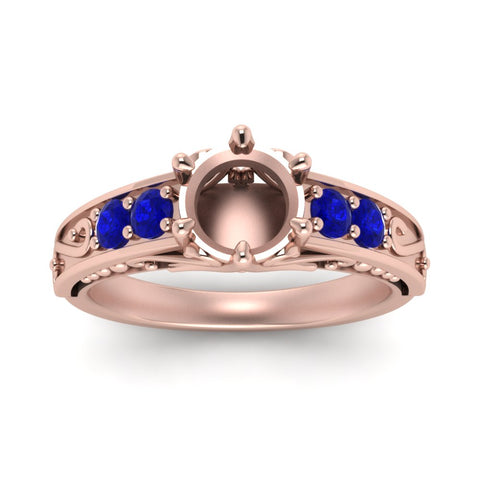 beautiful-filigree-6-prong-semi-mount-diamond-engagement-ring-with-sapphire-in-rose-gold-FD9143SMRGSABLANGLE5-NL-RG.jpg?v=1759983000