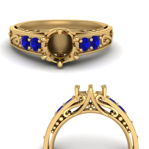 beautiful-filigree-6-prong-semi-mount-diamond-engagement-ring-with-sapphire-in-yellow-gold-FD9143SMRGSABLANGLE3-NL-YG.jpg?v=1749625338