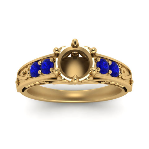 beautiful-filigree-6-prong-semi-mount-diamond-engagement-ring-with-sapphire-in-yellow-gold-FD9143SMRGSABLANGLE5-NL-YG.jpg?v=1749625337