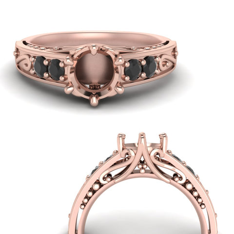 beautiful-filigree-6-prong-semi-mount-engagement-ring-with-black-diamond-in-rose-gold-FD9143SMRGBLACKANGLE3-NL-RG.jpg?v=1759983000