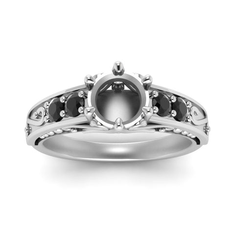 beautiful-filigree-6-prong-semi-mount-engagement-ring-with-black-diamond-in-white-gold-FD9143SMRGBLACKANGLE5-NL-WG.jpg?v=1749625337