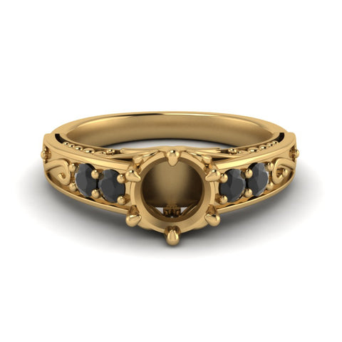 beautiful-filigree-6-prong-semi-mount-engagement-ring-with-black-diamond-in-yellow-gold-FD9143SMRGBLACK-NL-YG.jpg?v=1749625337