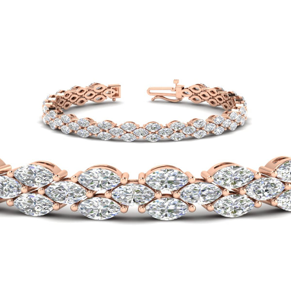 beautiful-marquise-tennis-bracelet-in-rose-gold-FDBRC8632MQANGLE2-NL-RG