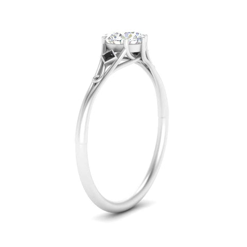Beautiful Bezel Three Stone Engagement Ring