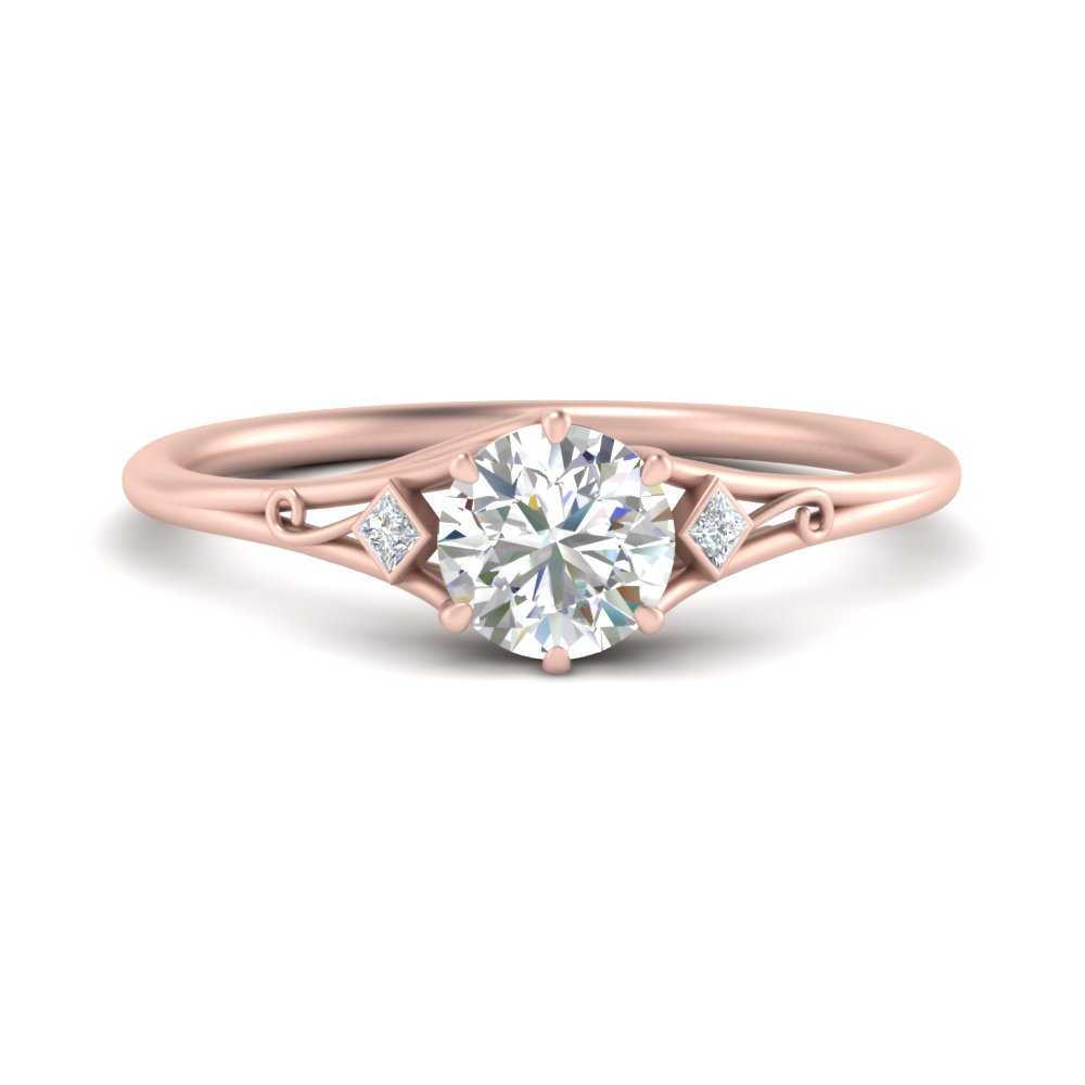 Beautiful Bezel Three Stone Engagement Ring