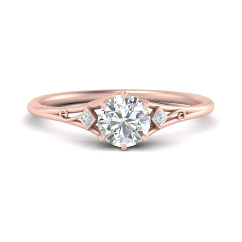 Beautiful Bezel Three Stone Engagement Ring