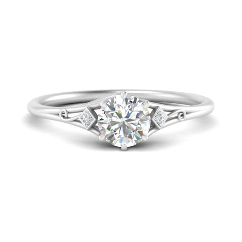 Beautiful Bezel Three Stone Engagement Ring
