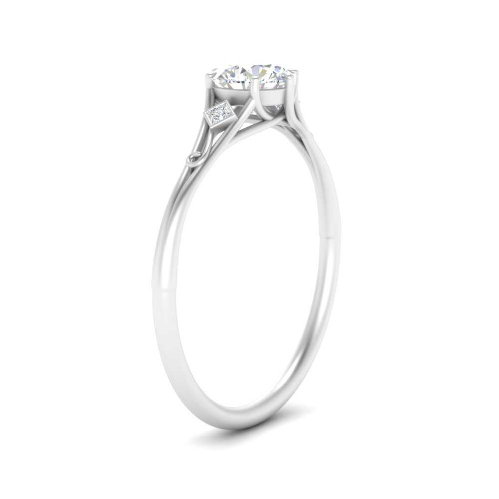 Beautiful Bezel Three Stone Engagement Ring