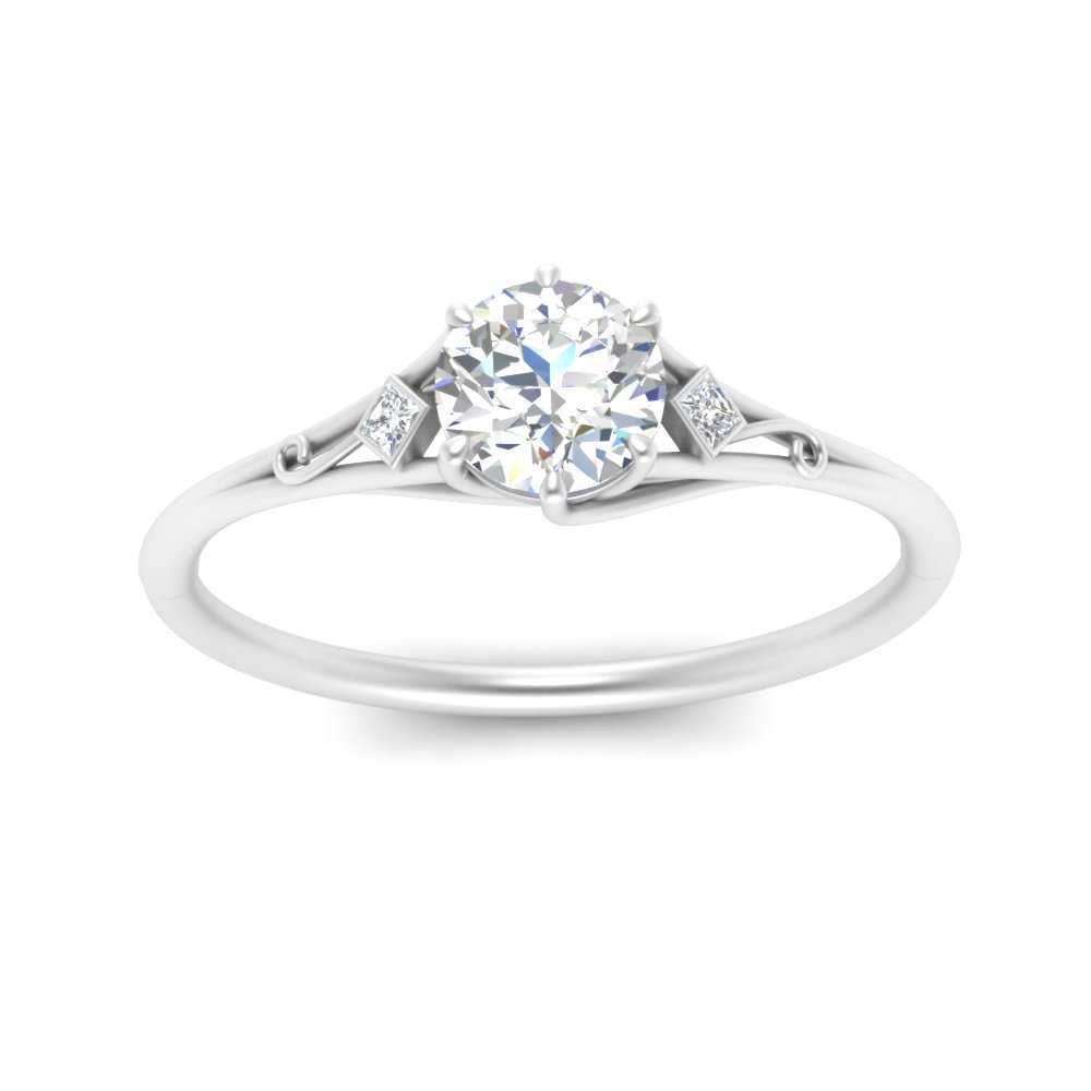 Beautiful Bezel Three Stone Engagement Ring