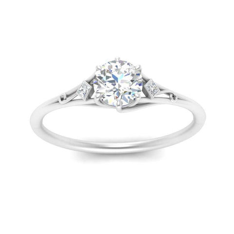 Beautiful Bezel Three Stone Engagement Ring