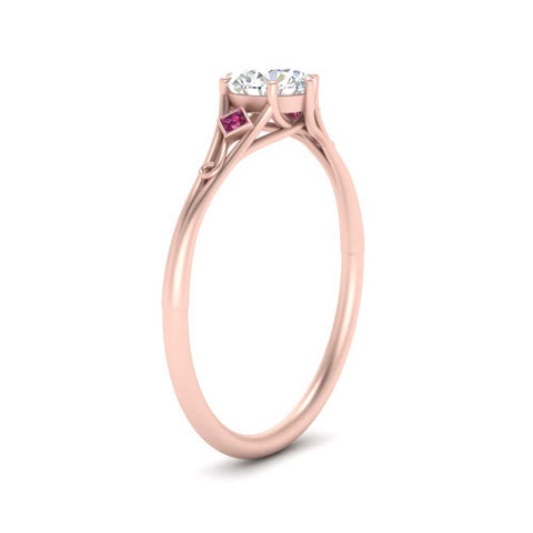Beautiful Bezel Three Stone Engagement Ring