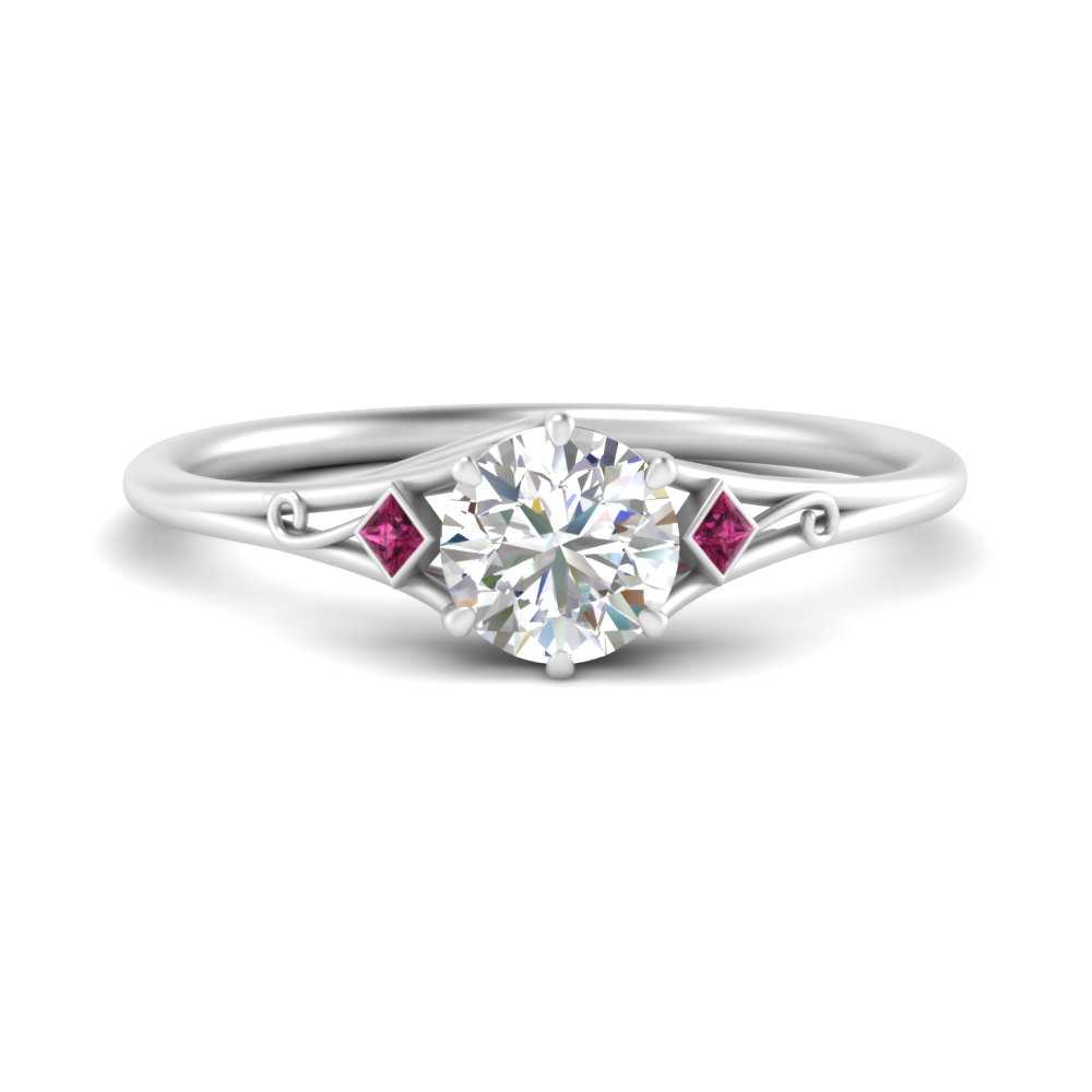 Beautiful Bezel Three Stone Engagement Ring