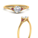 Load image into Gallery viewer, Beautiful Bezel Three Stone Engagement Ring
