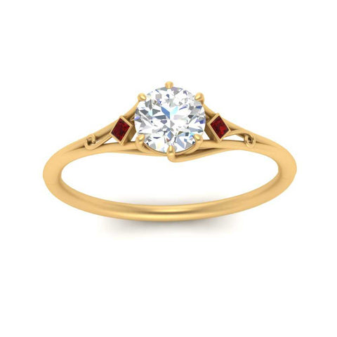 Beautiful Bezel Three Stone Engagement Ring
