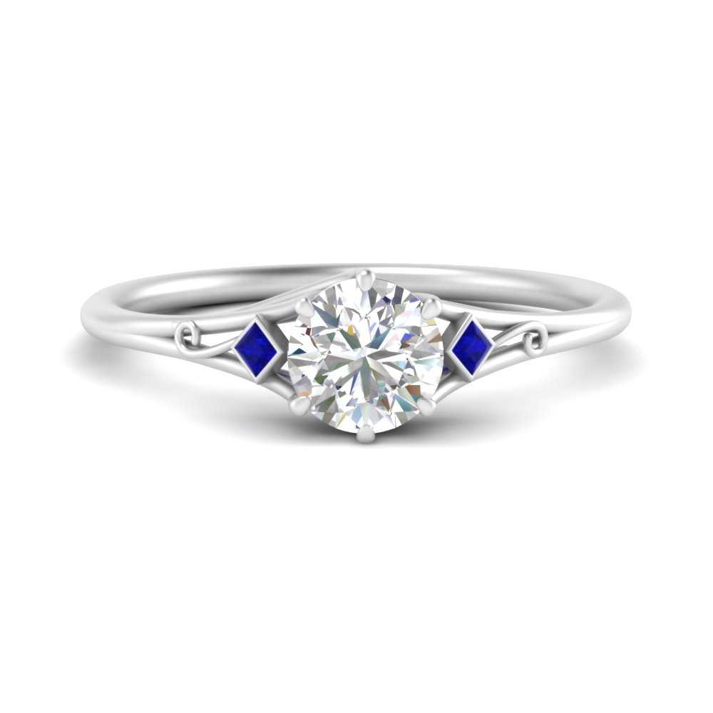 Beautiful Bezel Three Stone Engagement Ring