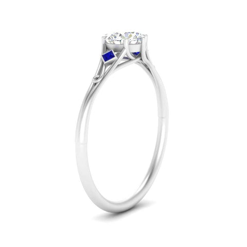 Beautiful Bezel Three Stone Engagement Ring