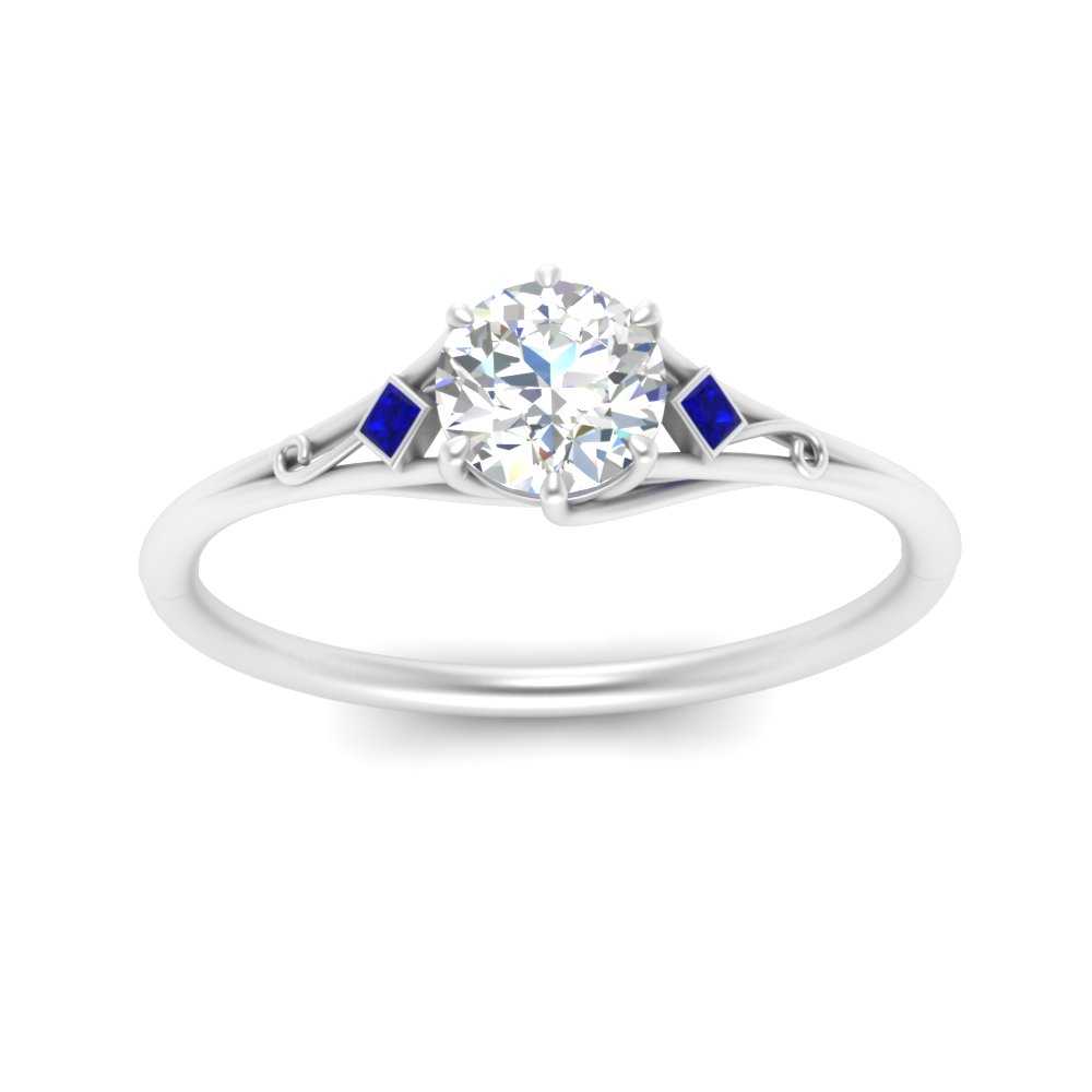Beautiful Bezel Three Stone Engagement Ring
