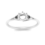 Load image into Gallery viewer, Bezel Three Stone Semi Mount Engagement Ring
