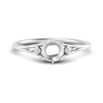 Load image into Gallery viewer, Bezel Three Stone Semi Mount Engagement Ring
