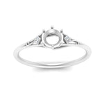 Load image into Gallery viewer, Bezel Three Stone Semi Mount Engagement Ring
