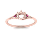 Load image into Gallery viewer, Bezel Three Stone Semi Mount Engagement Ring
