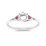 Load image into Gallery viewer, Bezel Three Stone Semi Mount Engagement Ring
