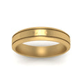 Thumbnail 8 - Beveled Inlay Mens Wedding Band