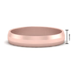 Load image into Gallery viewer, 4 mm Wedding Band Beveled Edge Matte

