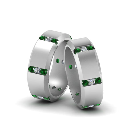 beveled-gay-diamond-ring-emerald-in-14K-white-gold-FDLG8113BGEMGR-NL-WG