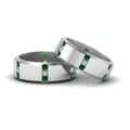 Thumbnail 39 - beveled-gay-diamond-ring-emerald-in-950-Platinum-FDLG8113BGEMGR-NL-WG
