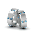 Load image into Gallery viewer, beveled-gay-diamond-ring-with-ice-blue-topaz-in-950-Platinum-FDLG8113BGICBLTO-NL-WG
