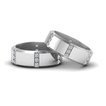 Load image into Gallery viewer, beveled-gay-ring-with-diamonds-in-950-Platinum-FDLG8113B-NL-WG
