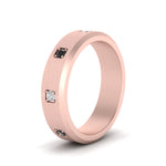 Load image into Gallery viewer, beveled-mens-black-diamond-anniversary-band-in-rose-gold-fd10394bgblackangle2-nl-rg
