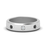 Load image into Gallery viewer, beveled-mens-black-diamond-anniversary-band-in-white-gold-fd10394bgblack-nl-wg
