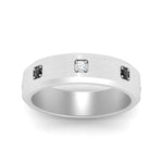 Load image into Gallery viewer, beveled-mens-black-diamond-anniversary-band-in-white-gold-fd10394bgblackangle5-nl-wg
