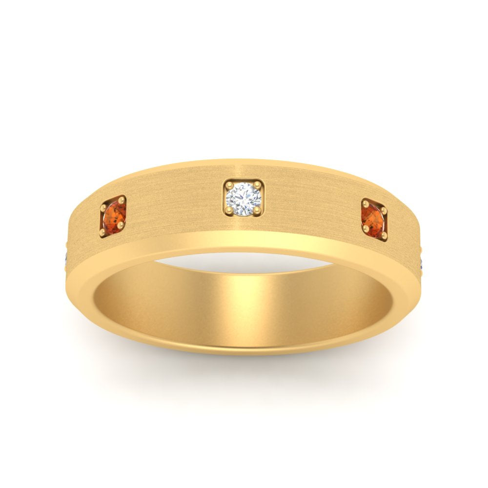 beveled-mens-orange-sapphire-anniversary-band-in-yellow-gold-fd10394bgsaorangle5-nl-yg
