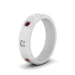 Load image into Gallery viewer, beveled-mens-ruby-anniversary-band-in-white-gold-fd10394bgrudrangle2-nl-wg
