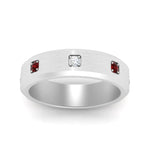 Load image into Gallery viewer, beveled-mens-ruby-anniversary-band-in-white-gold-fd10394bgrudrangle5-nl-wg

