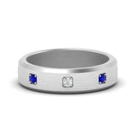 Load image into Gallery viewer, beveled-mens-sapphire-anniversary-band-in-white-gold-fd10394bgsabl-nl-wg
